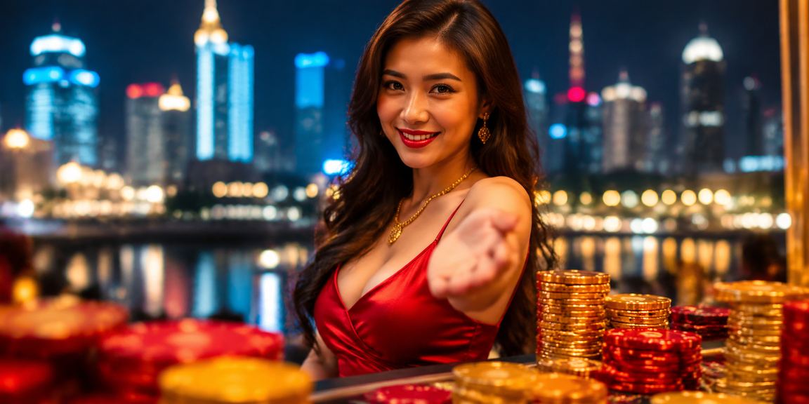 Ánh đèn neon xổ số và cá cược sôi động tại TP. Hồ Chí Minh về đêm