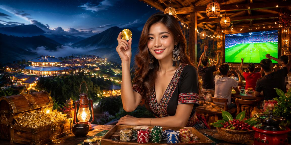 Người chơi Sapa đánh bài và theo dõi bóng đá